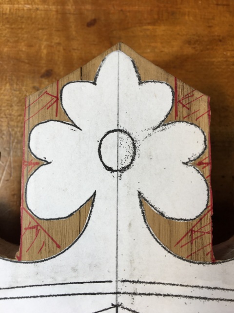 Cut Layout for Center Flower